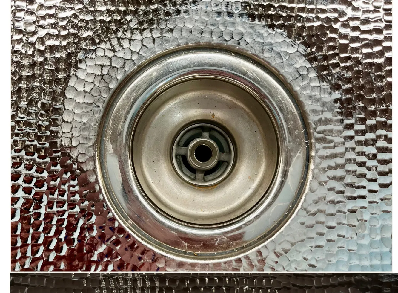 Drain with residue