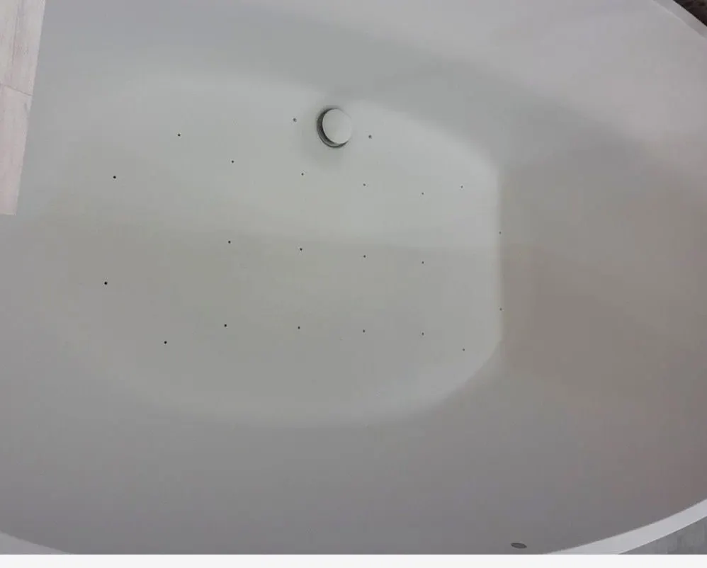Bright white clean tub